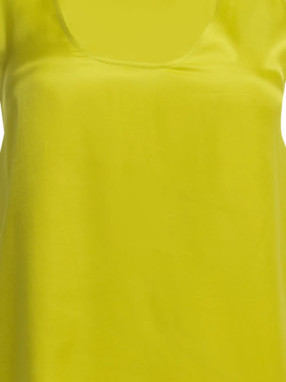 SA SU PHI Tanktop met diepe ronde hals Geel