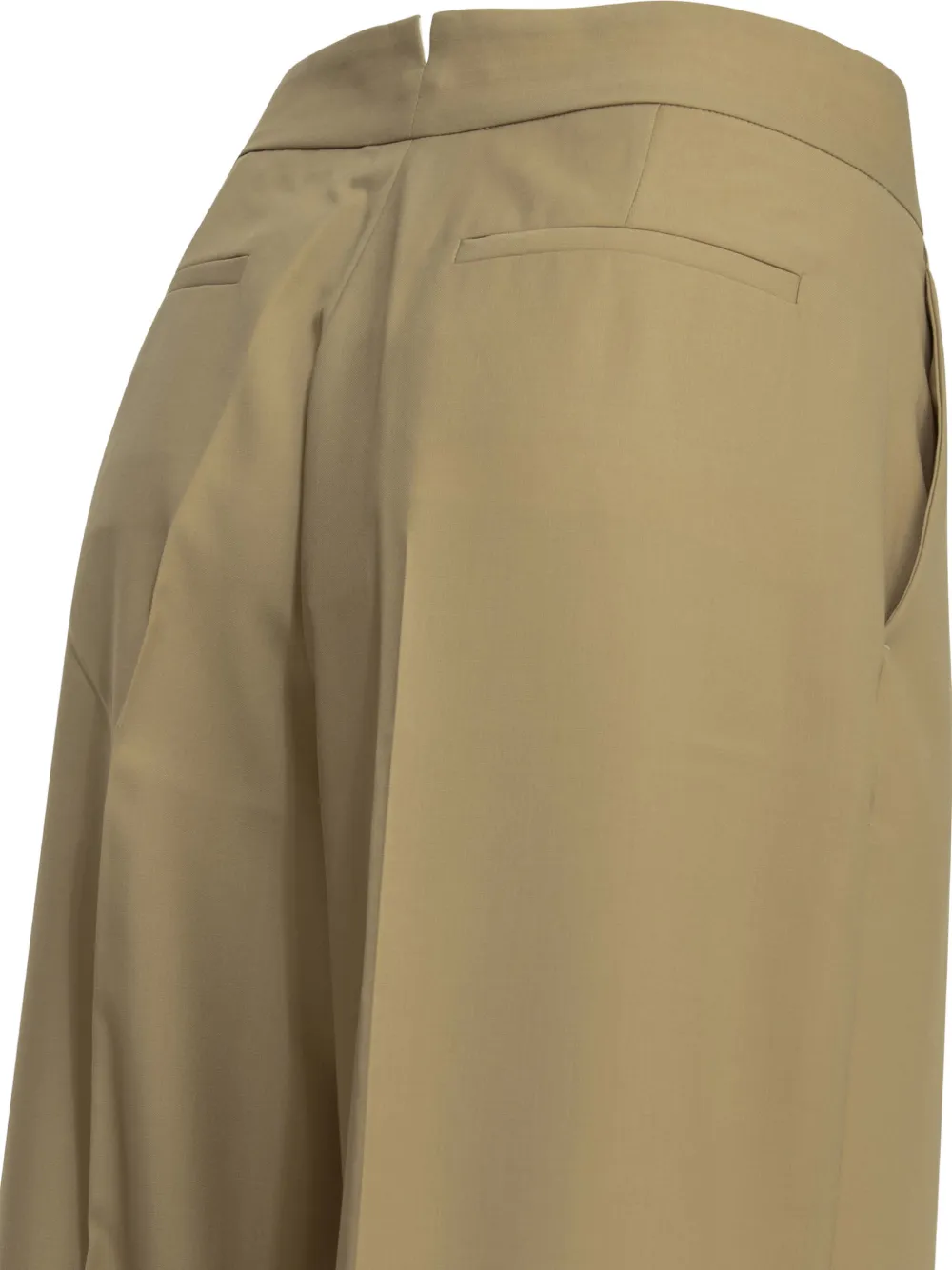 SA SU PHI Plooibroek met wijde pijpen Beige