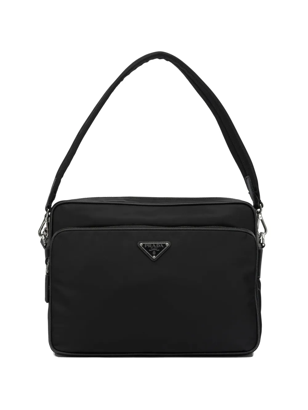 Prada Re-Nylon Triangle-logo shoulder bag - Nero