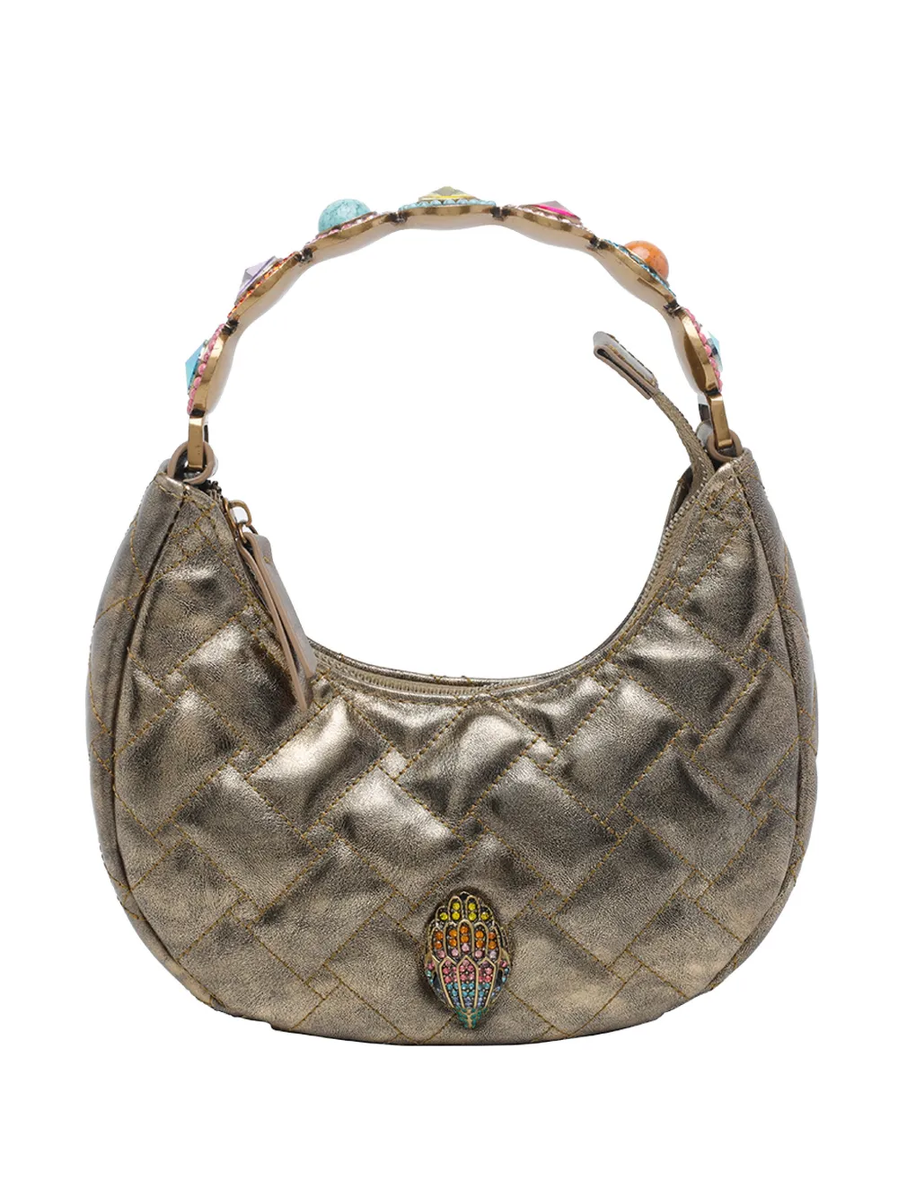 Kurt Geiger London Octavia Moon quilted shoulder bag - Oro