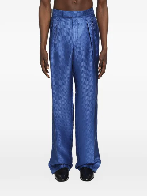 TOM FORD pleated silk trousers
