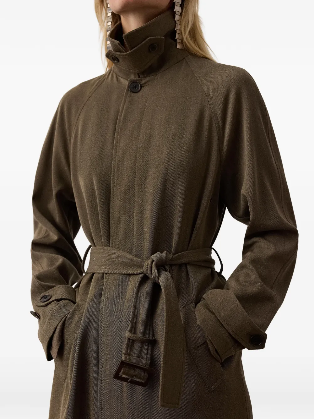 Ralph Lauren Collection Matthews wollen jas Bruin