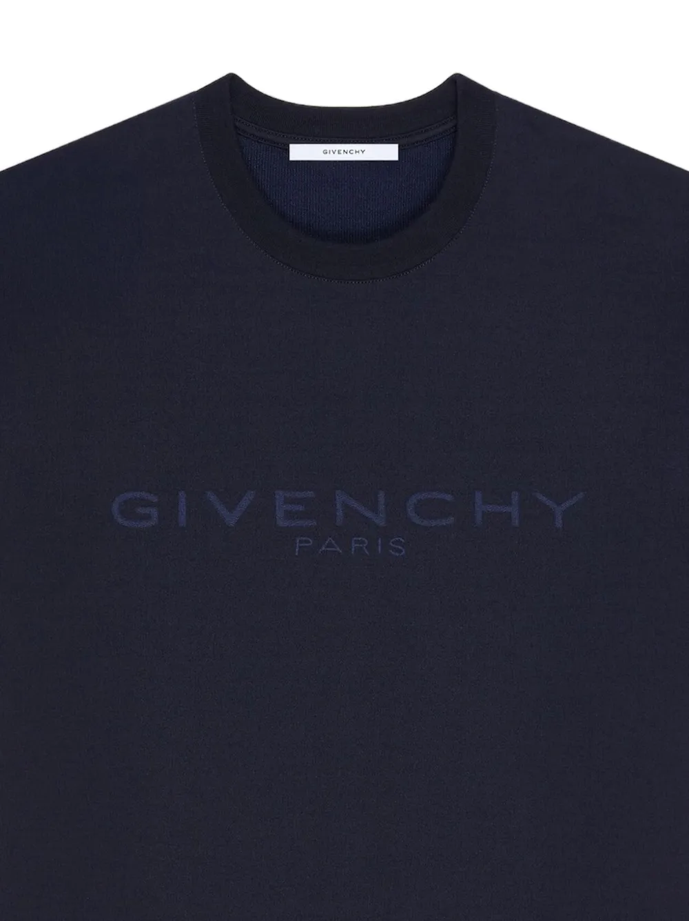 Givenchy T-shirt met geborduurd logo Blauw