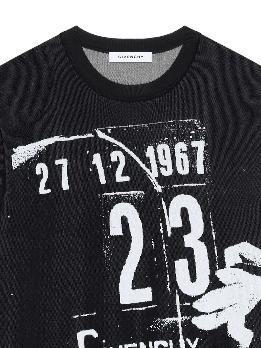 Givenchy Gebreide trui met Clapperboard-jacquard Zwart
