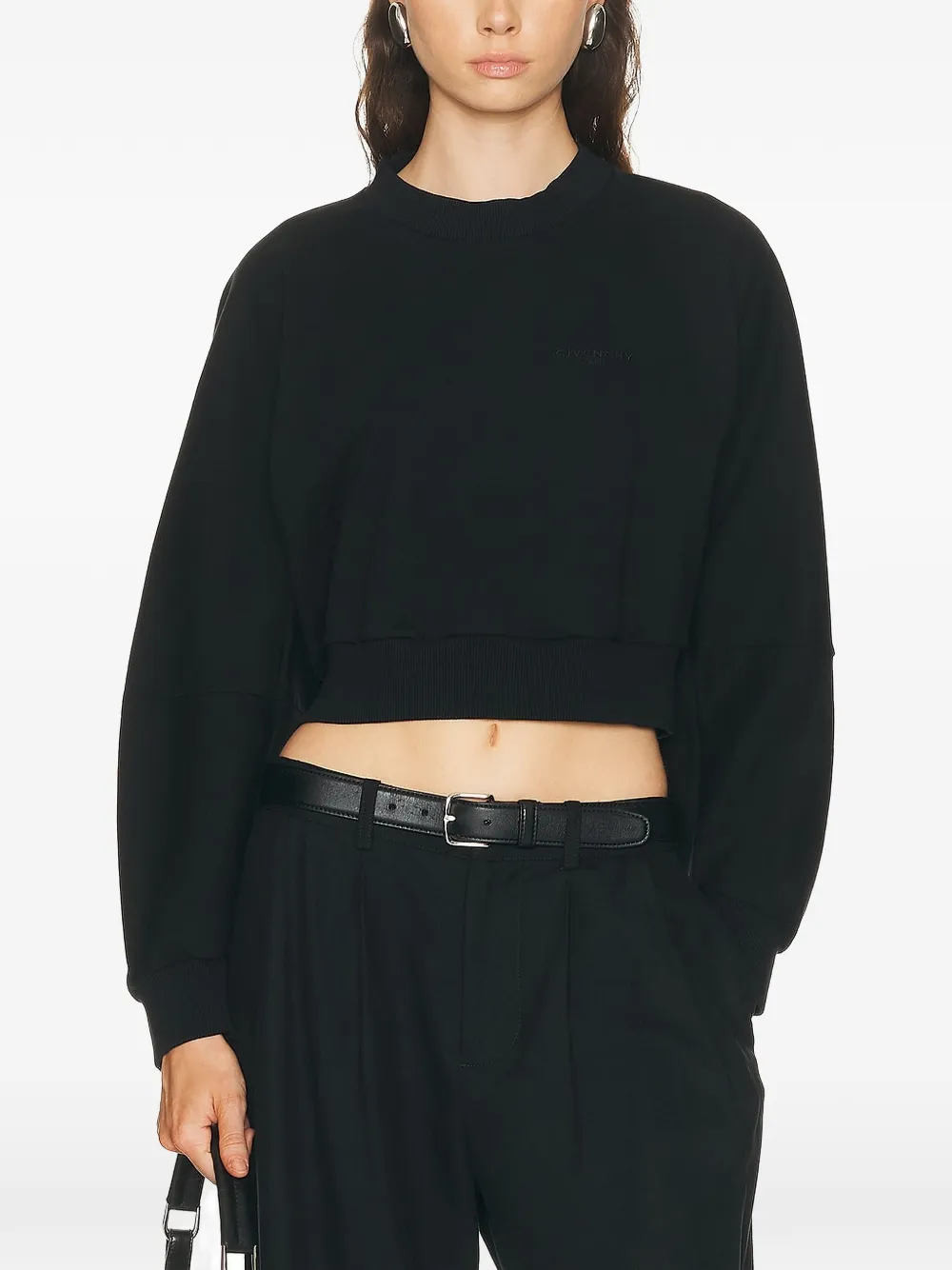 Givenchy クロップド スウェットシャツ | ブラック | Image 1