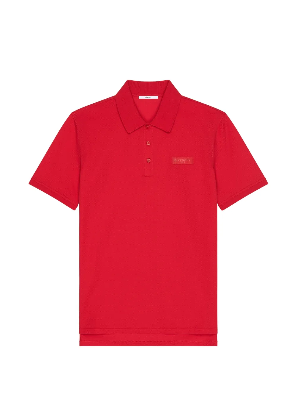 Givenchy logo-patch polo shirt | Red | Image 1