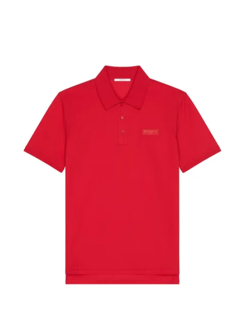 Givenchy logo-patch polo shirt