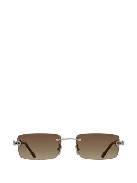 Fred rimless rectangle-frame sunglasses