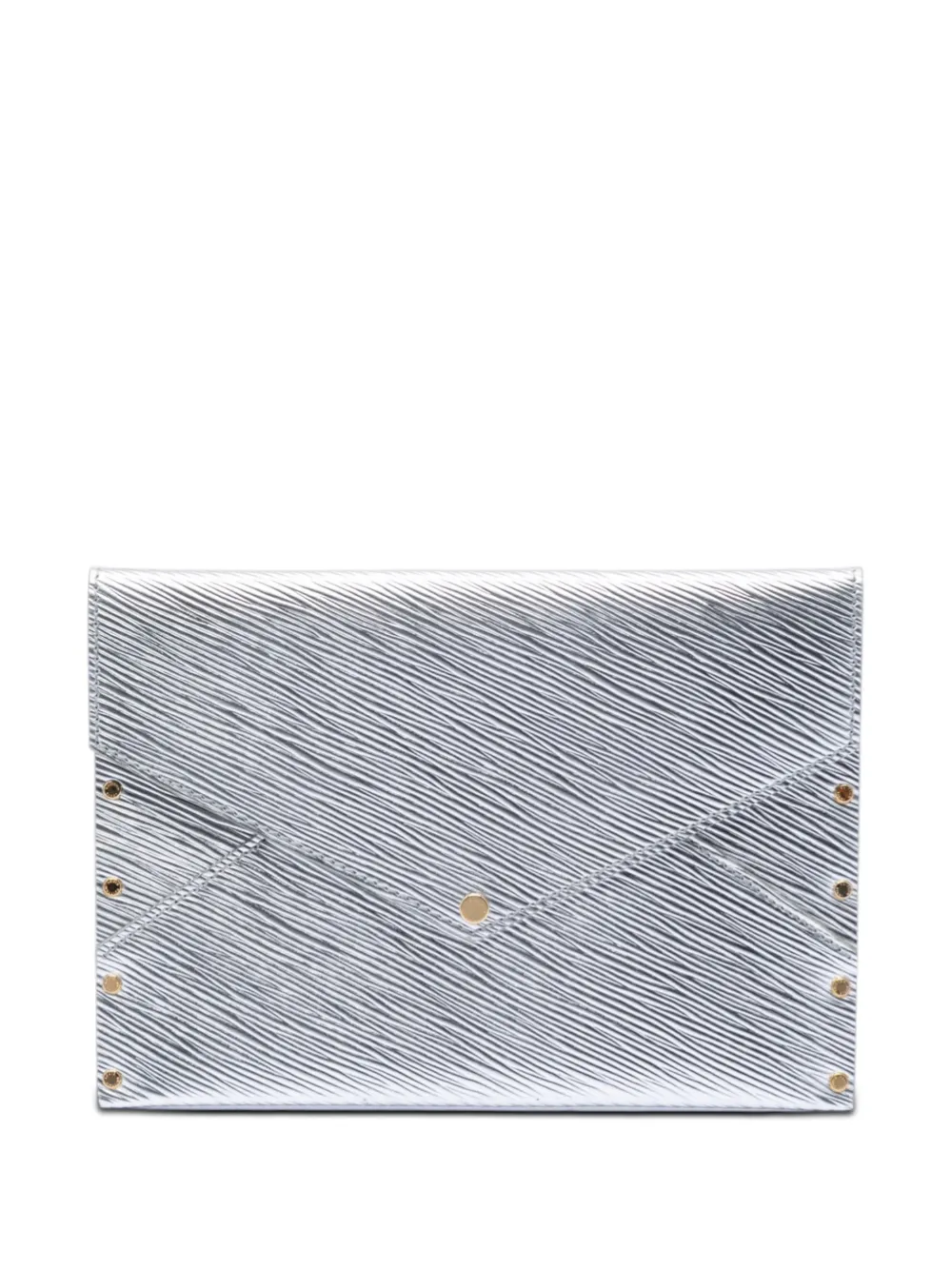 Louis Vuitton Pre-Owned 2017 5 Canton Road Maison Metallic Epi Pochette Kirigami GM clutch bag - Silber