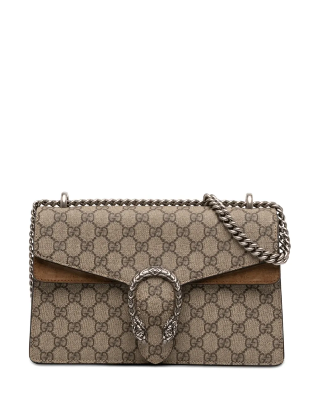 Gucci Pre-Owned 2016-2026 Medium GG Supreme Dionysus shoulder bag - Nude