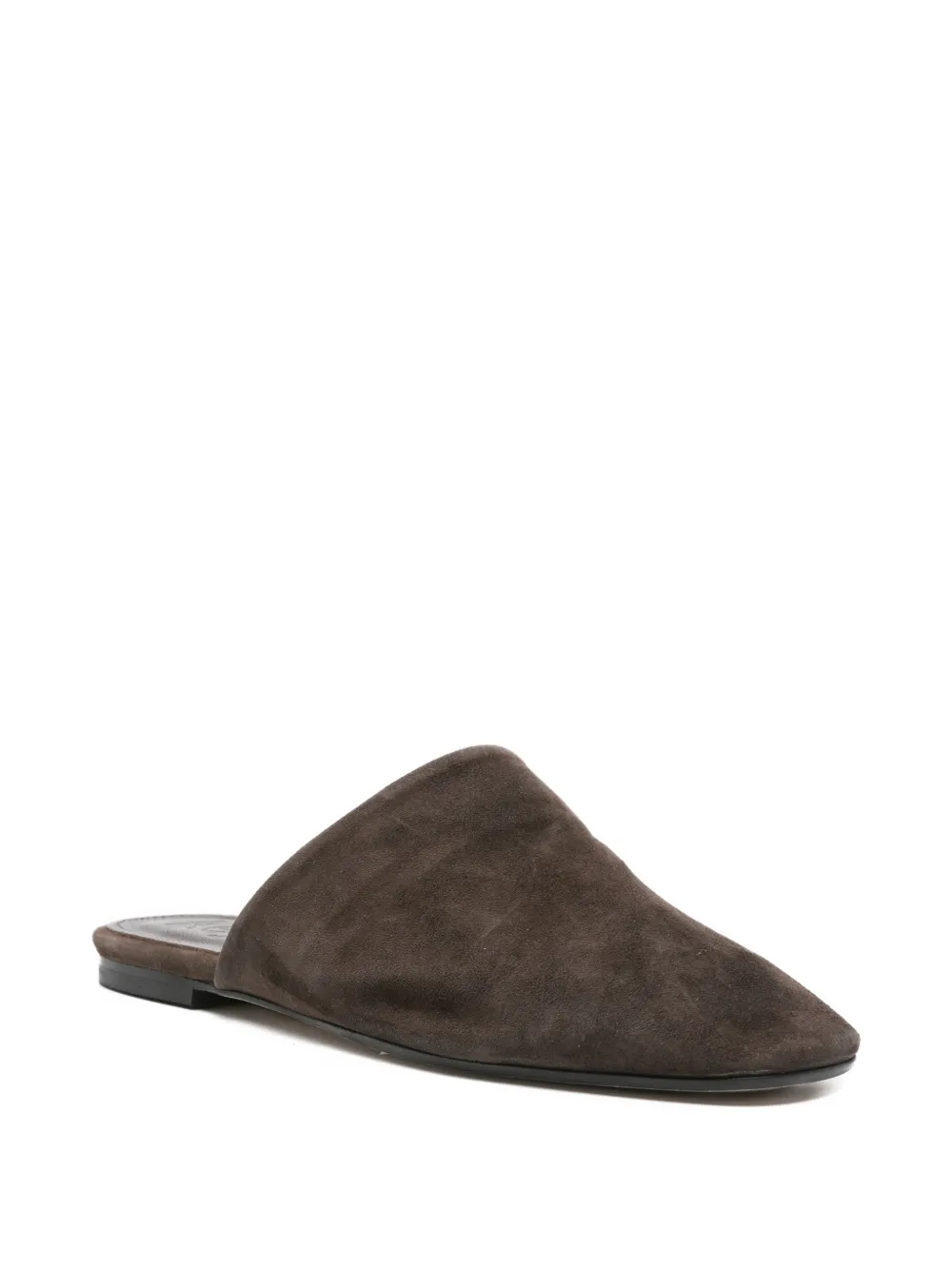 Aeyde Rega suede mules Bruin