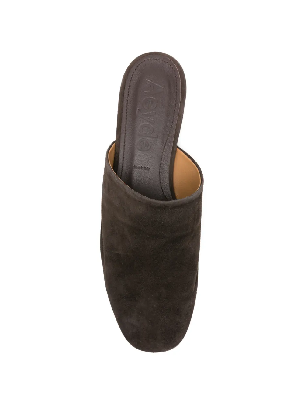 Aeyde Rega suede mules Bruin