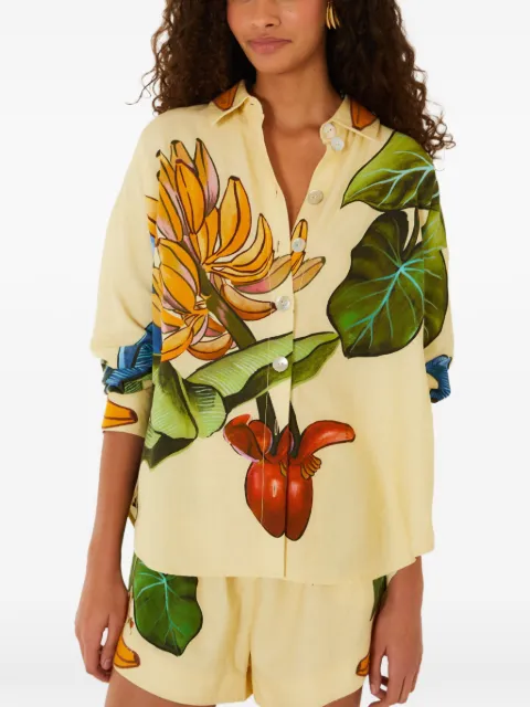 FARM Rio Banana Grapes button-up shirt
