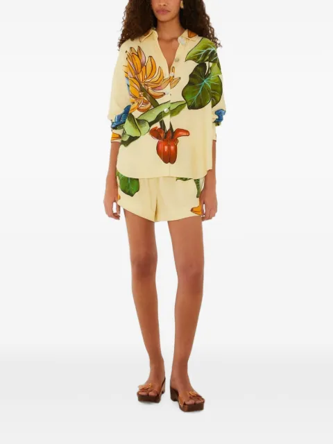 FARM Rio Banana Grapes tropical-print drawstring shorts