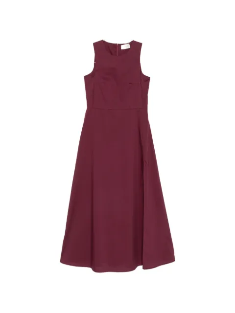 VICOLO sleeveless side-slit midi dress