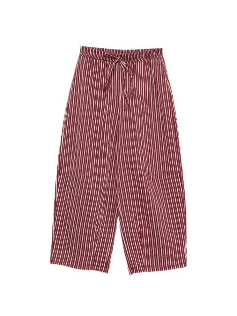VICOLO pantalon à lien de resserrage et rayures verticales