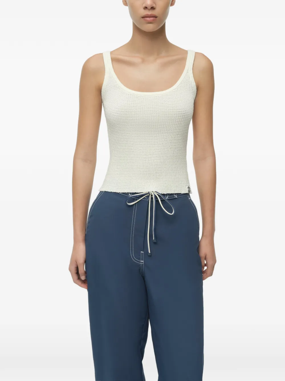 SIMKHAI Rayne gebreide tanktop Wit