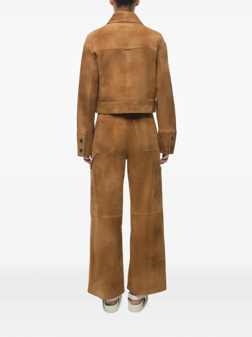 Simkhai Grafton Suede Jacket in Brown, view 5