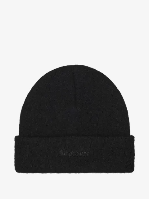 Supreme logo-embroidered beanie hat