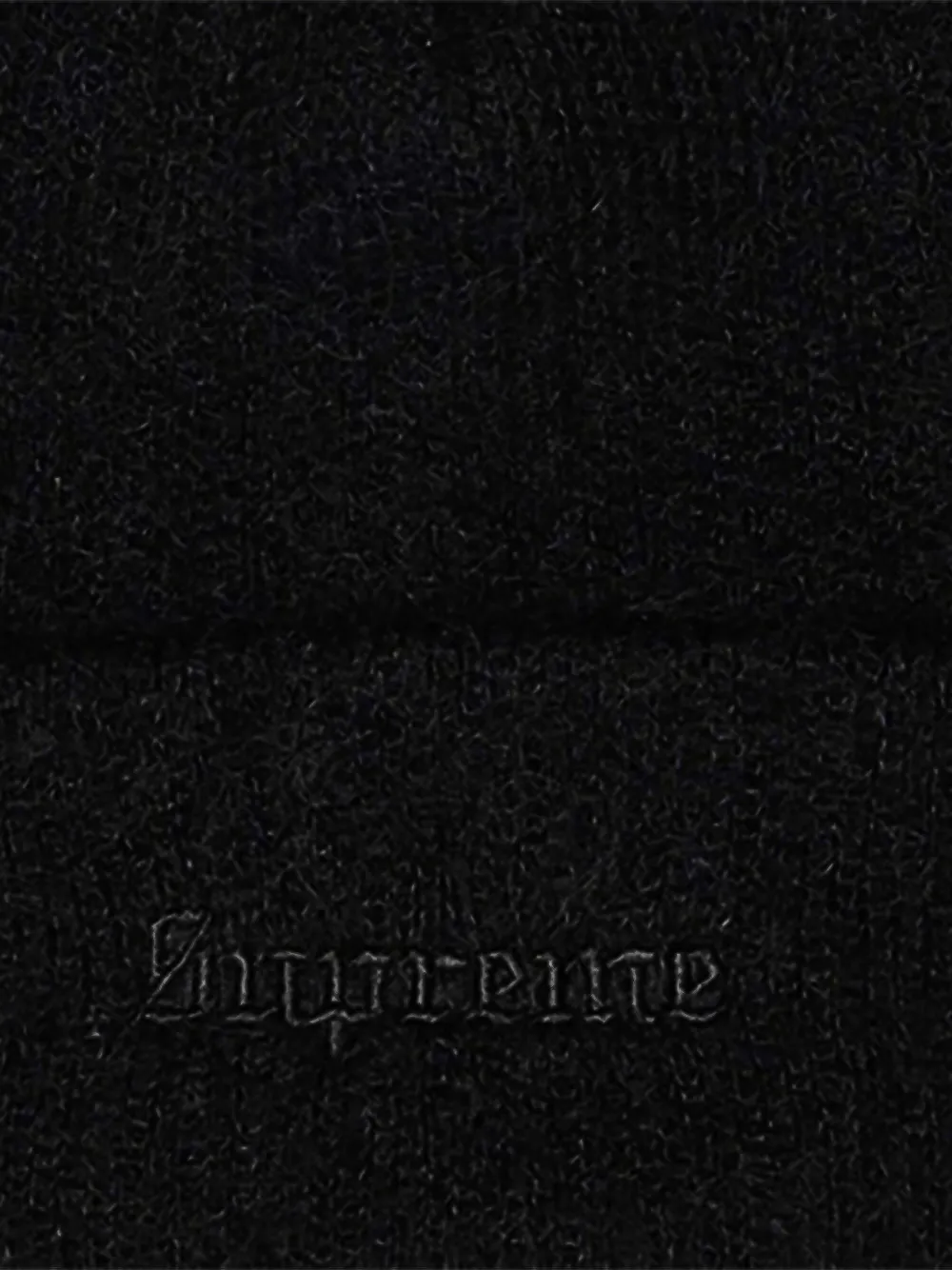 Supreme Muts met geborduurd logo Zwart