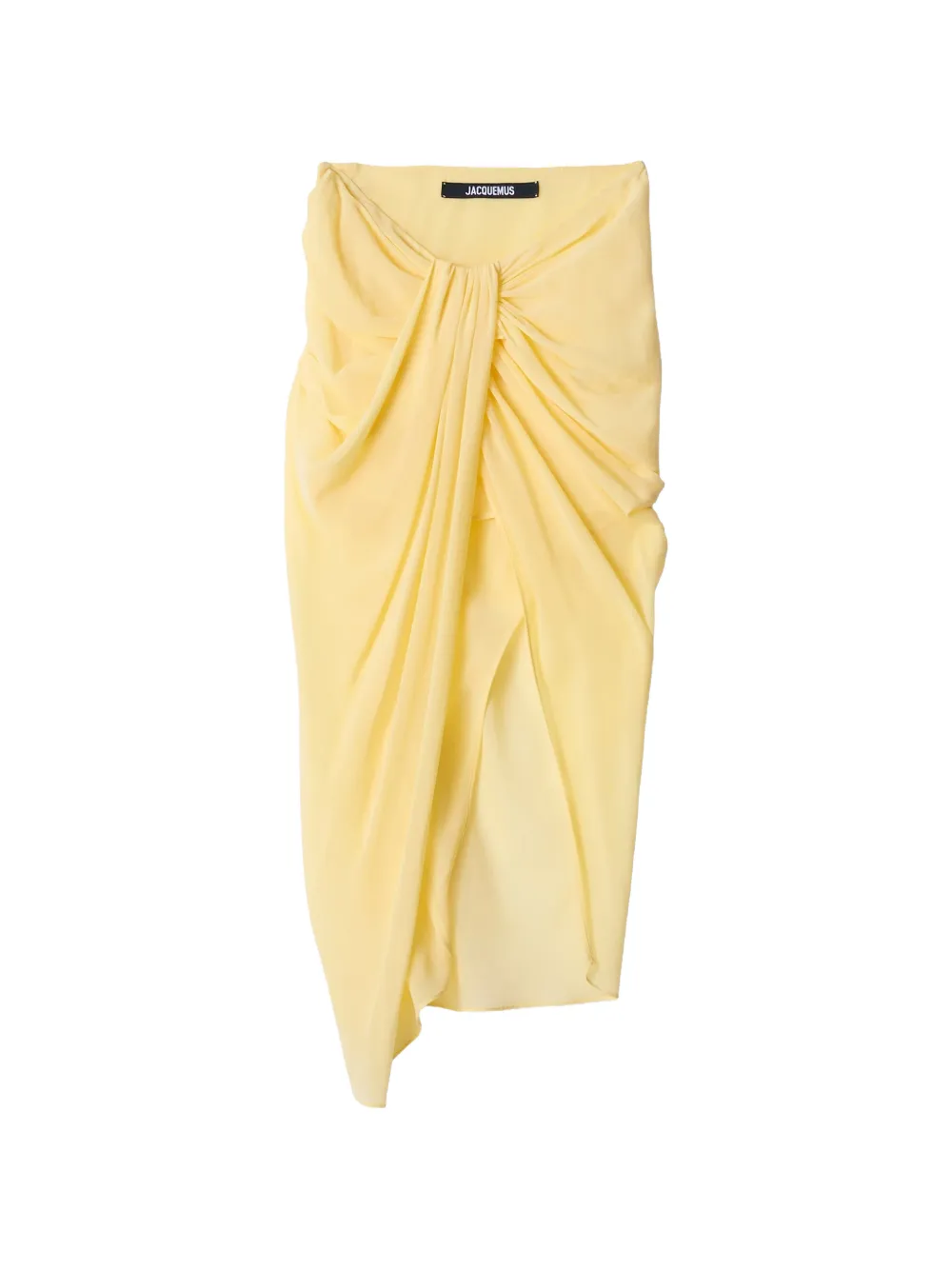 Jacquemus draped asymmetric skirt - Yellow