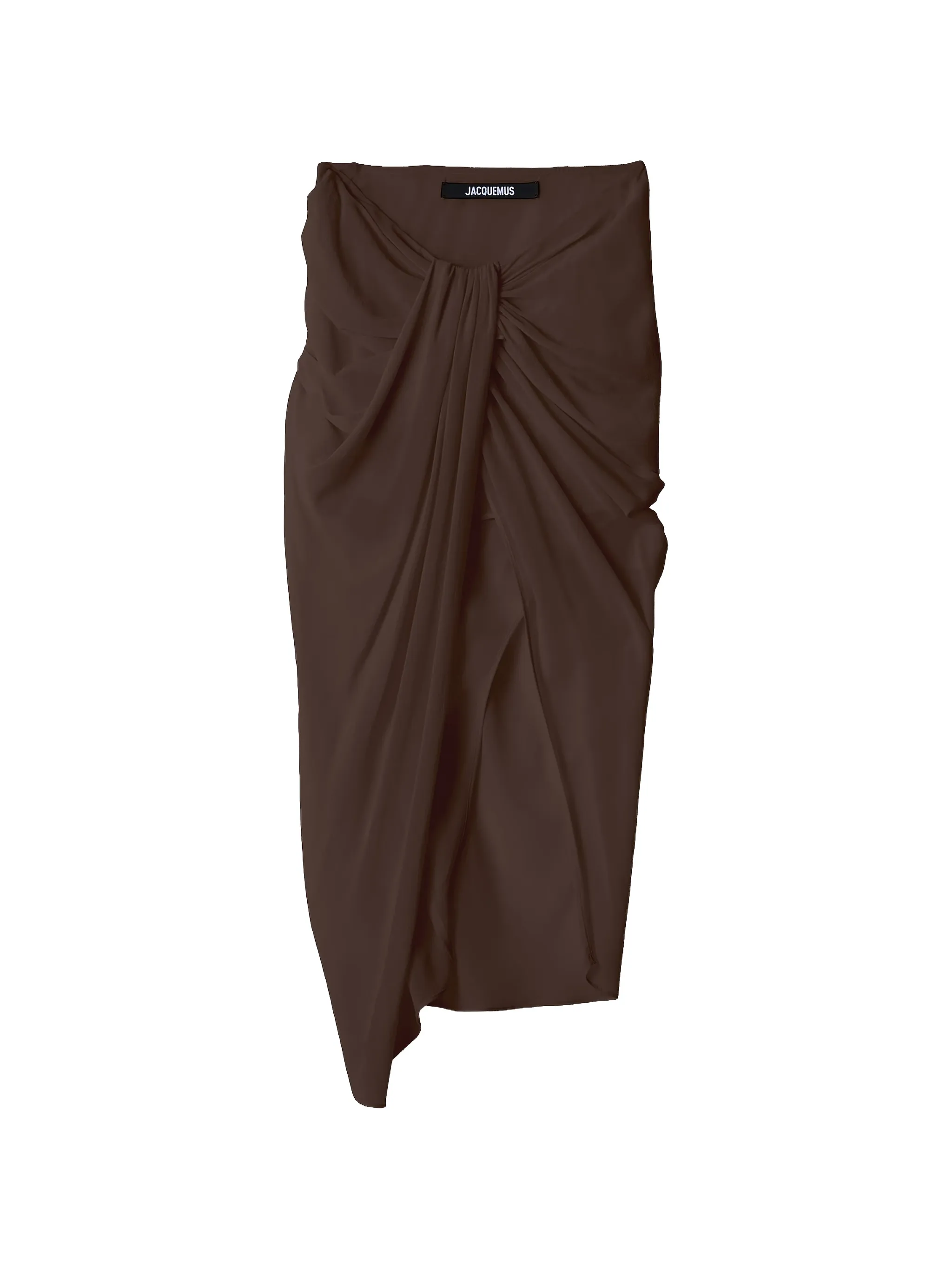Jacquemus The Par&eacute;o draped asymmetric skirt