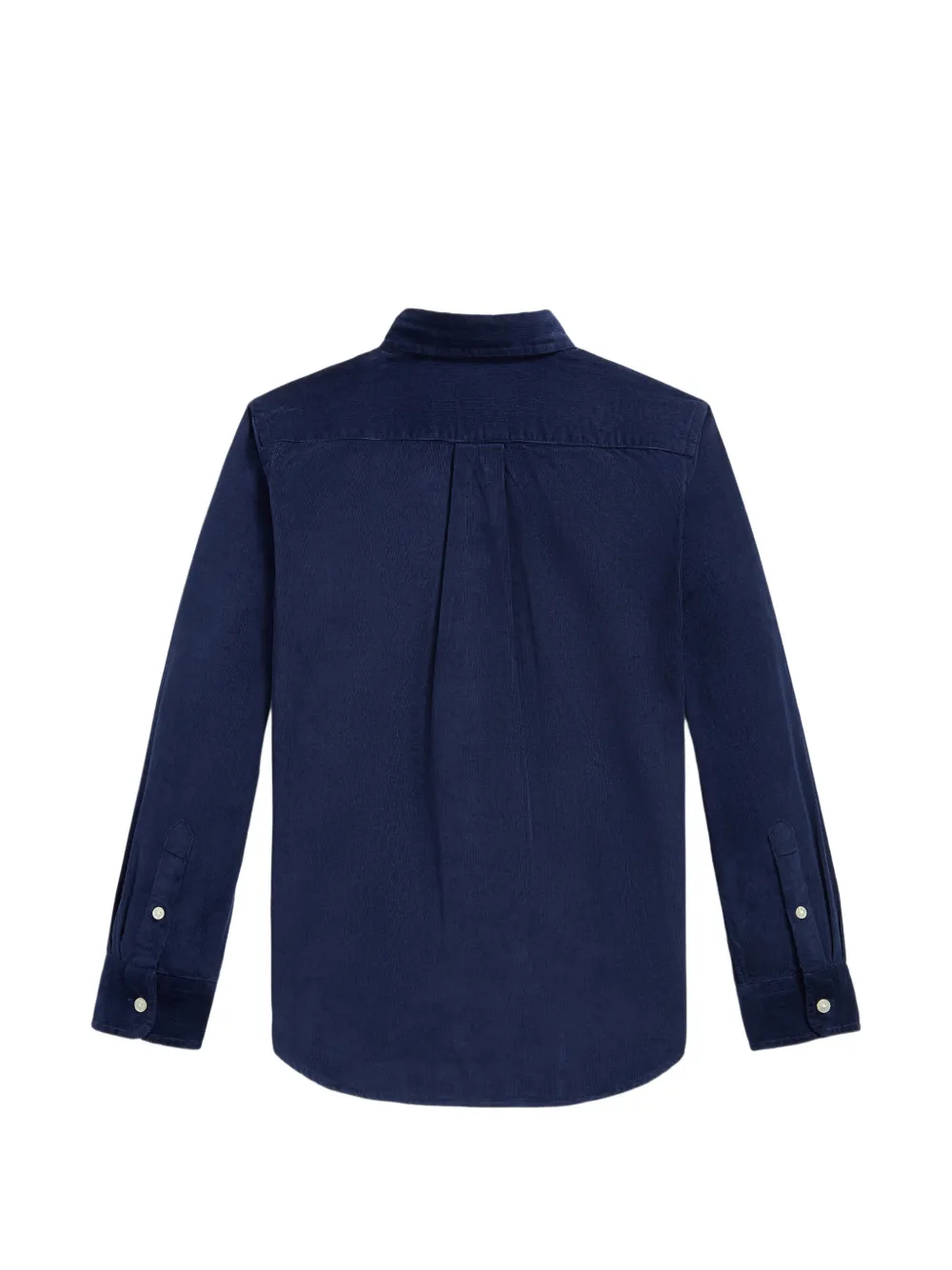 POLO RALPH LAUREN KIDS Ribfluwelen katoenen shirt Blauw