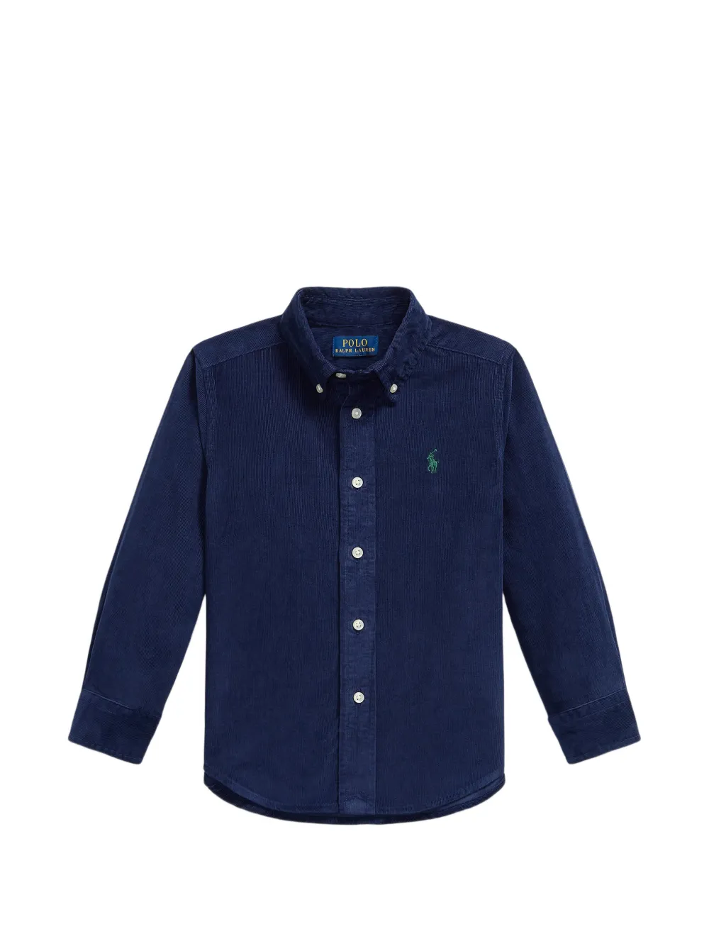 POLO RALPH LAUREN KIDS corduroy button-down shirt - Blau