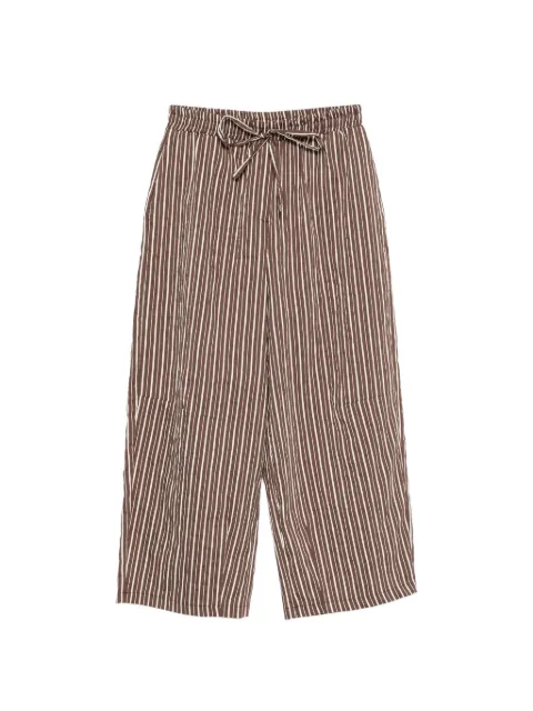 VICOLO stripe drawstring trousers