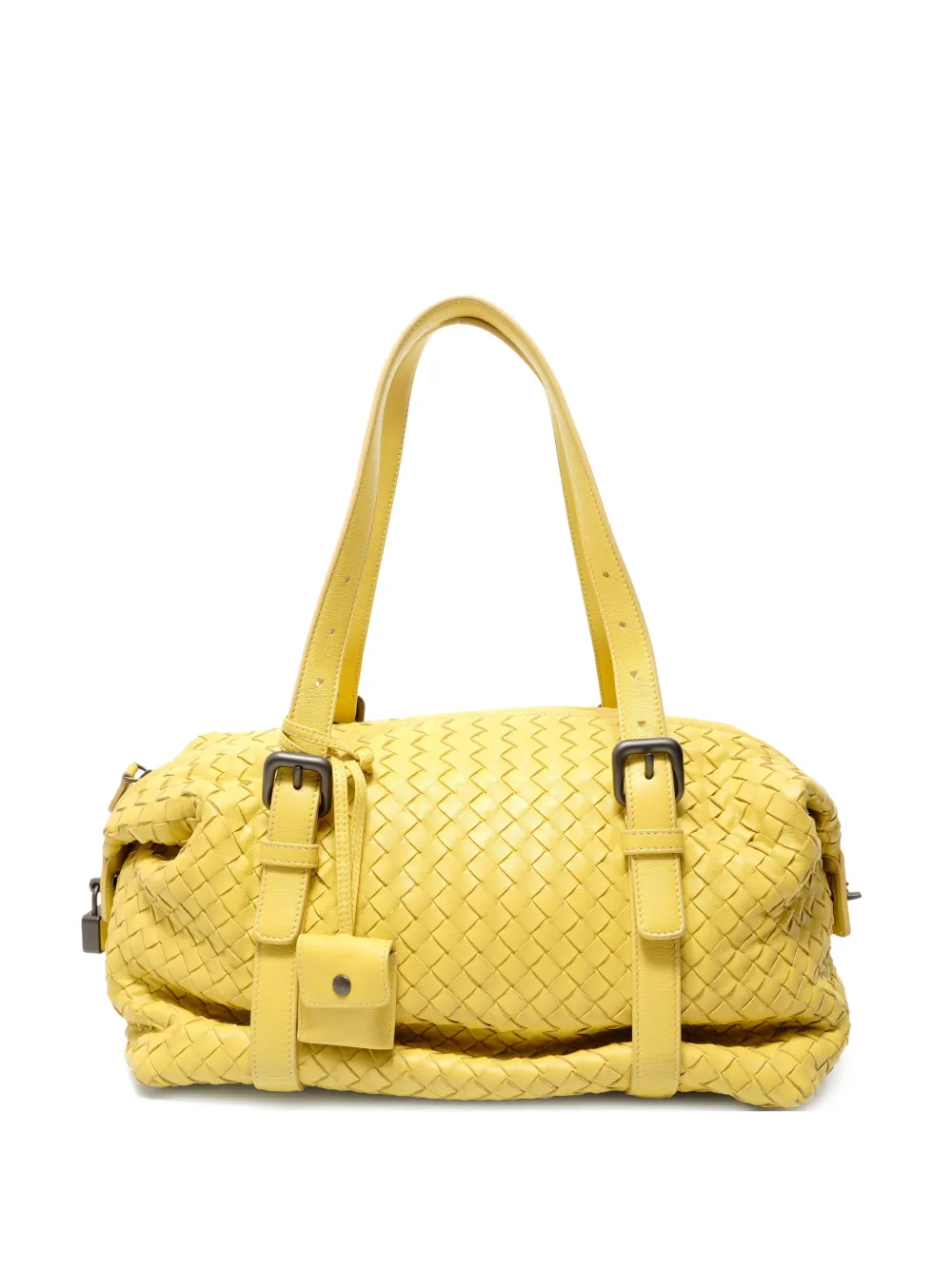 Bottega Veneta Pre-Owned 2000-2010s Intrcciato shoulder bag - Giallo