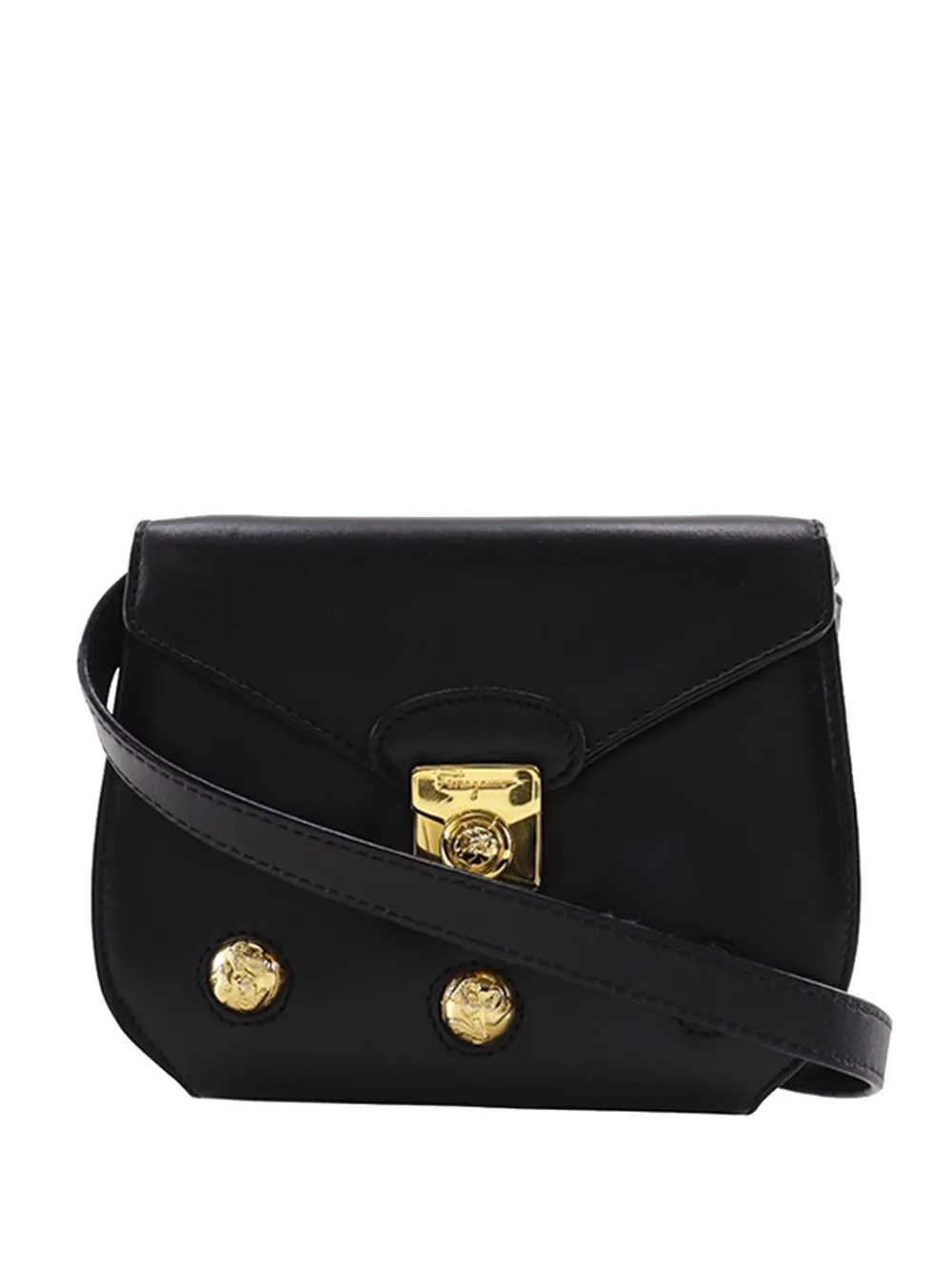 Ferragamo Pre-Owned 1980-1990 Leather crossbody bag - Nero