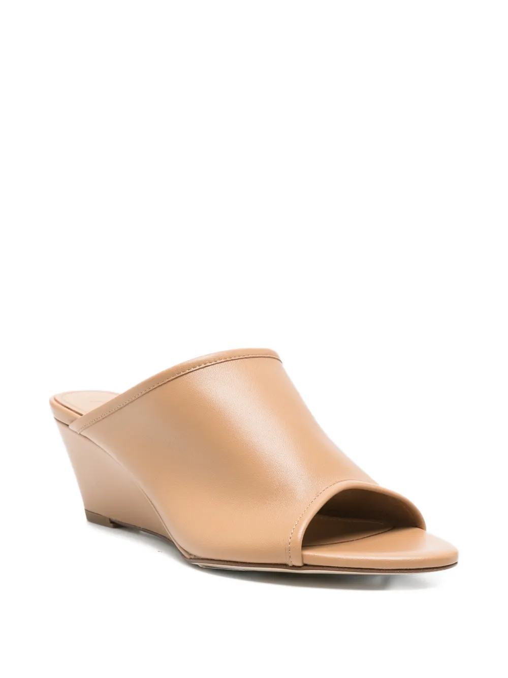 Aeyde Raine wedge-heel sandals Beige