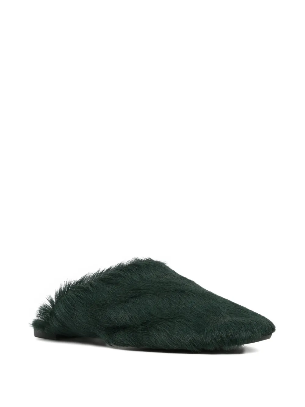 Senso Caelan pony-hair mules Groen
