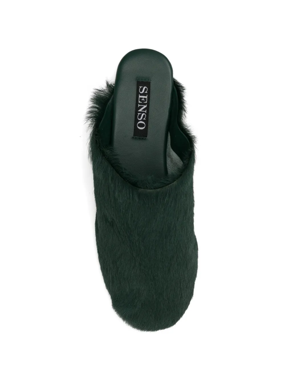Senso Caelan pony-hair mules Groen