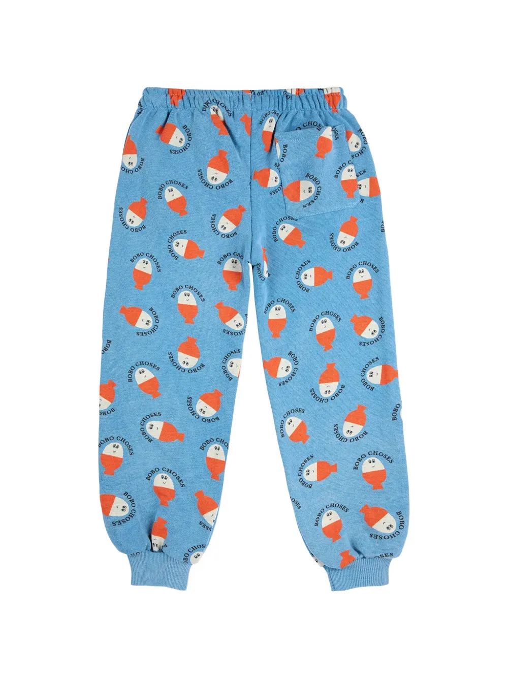 Bobo Choses Morning Egg graphic-print track pants Blauw
