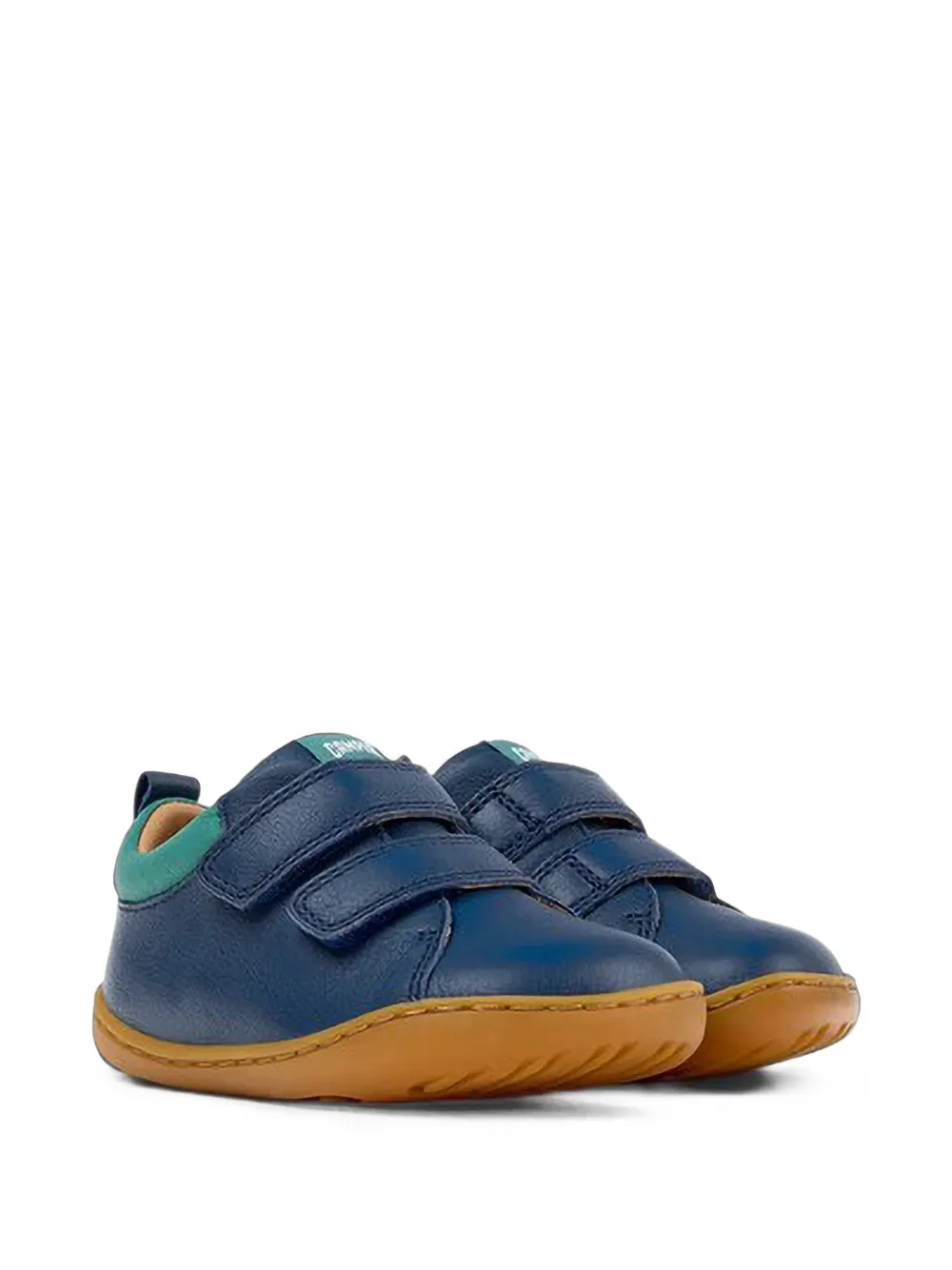 Camper Kids Peu touch-strap low-top sneakers - Blu