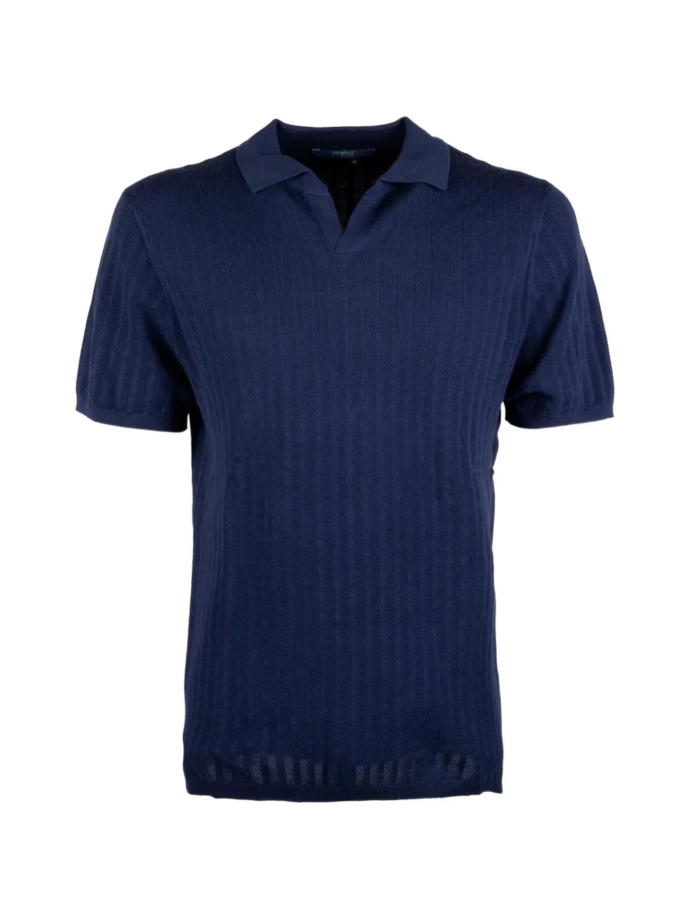 People Of Shibuya ribbed-knit short-sleeve T-shirt - Blu