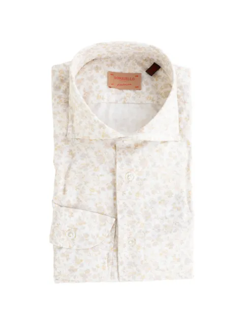 BORRIELLO NAPOLI floral-print long-sleeve shirt