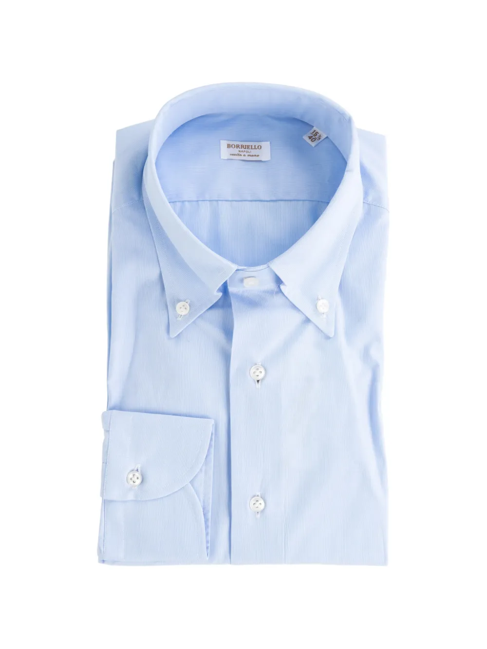 BORRIELLO NAPOLI button-down collar shirt - Blau