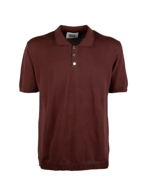 ALPHA STUDIO short-sleeve knit polo shirt