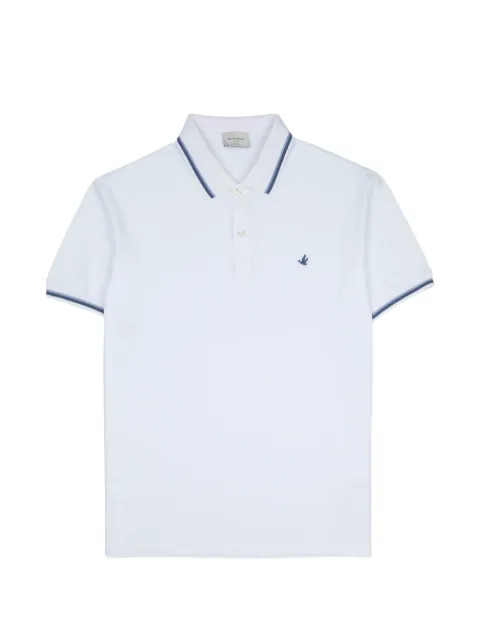 BROOKSFIELD logo-embroidered tipped polo shirt