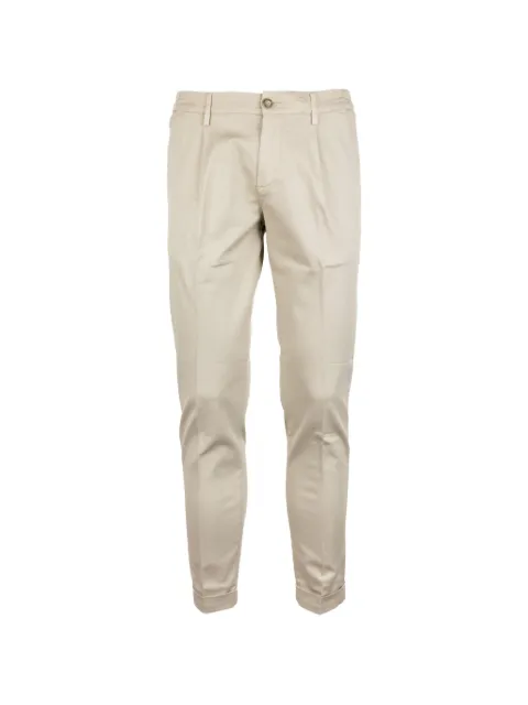 Re-Hash pleated turn-up trousers