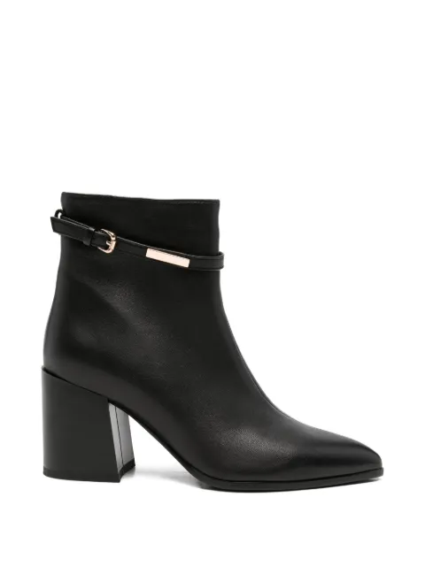 ADRIANNA FERETTI buckle-detail pointed-toe ankle boots