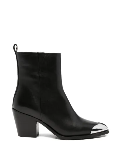 ADRIANNA FERETTI metal-toe ankle boots