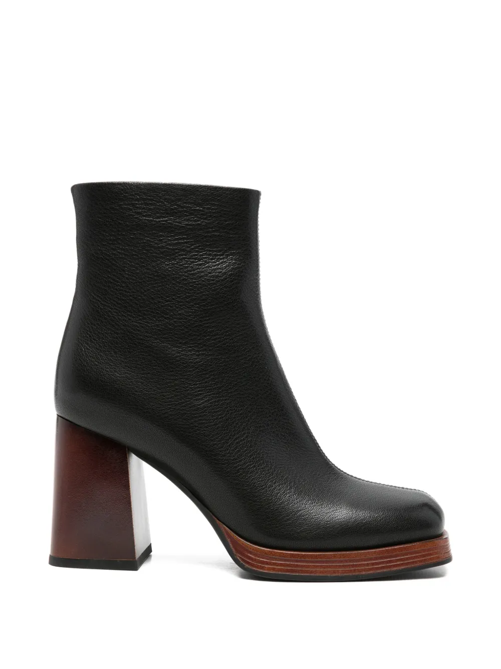 square-toe ankle boots