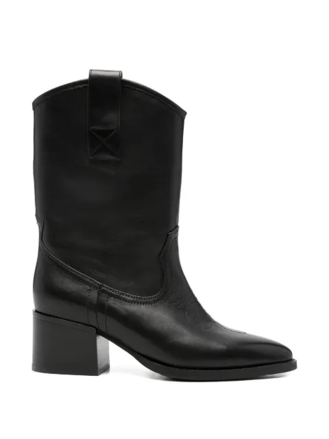 ADRIANNA FERETTI topstitched western-style boots