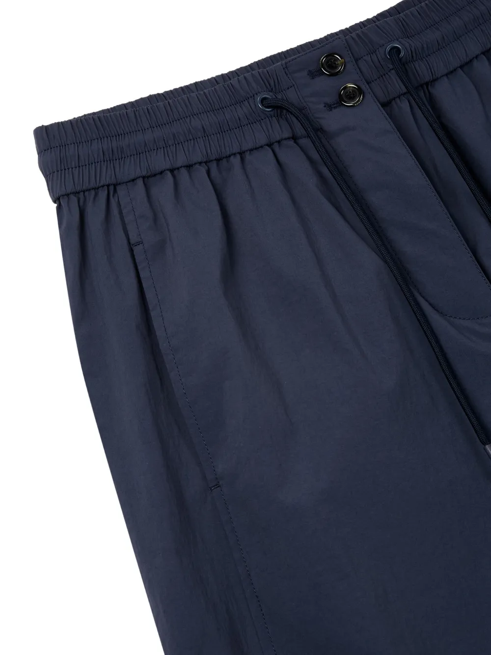TOMBOY Broek met elastische taille en trekkoord Blauw