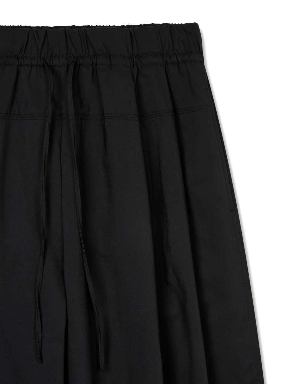 TOMBOY Broek met elastische taille en trekkoord Zwart