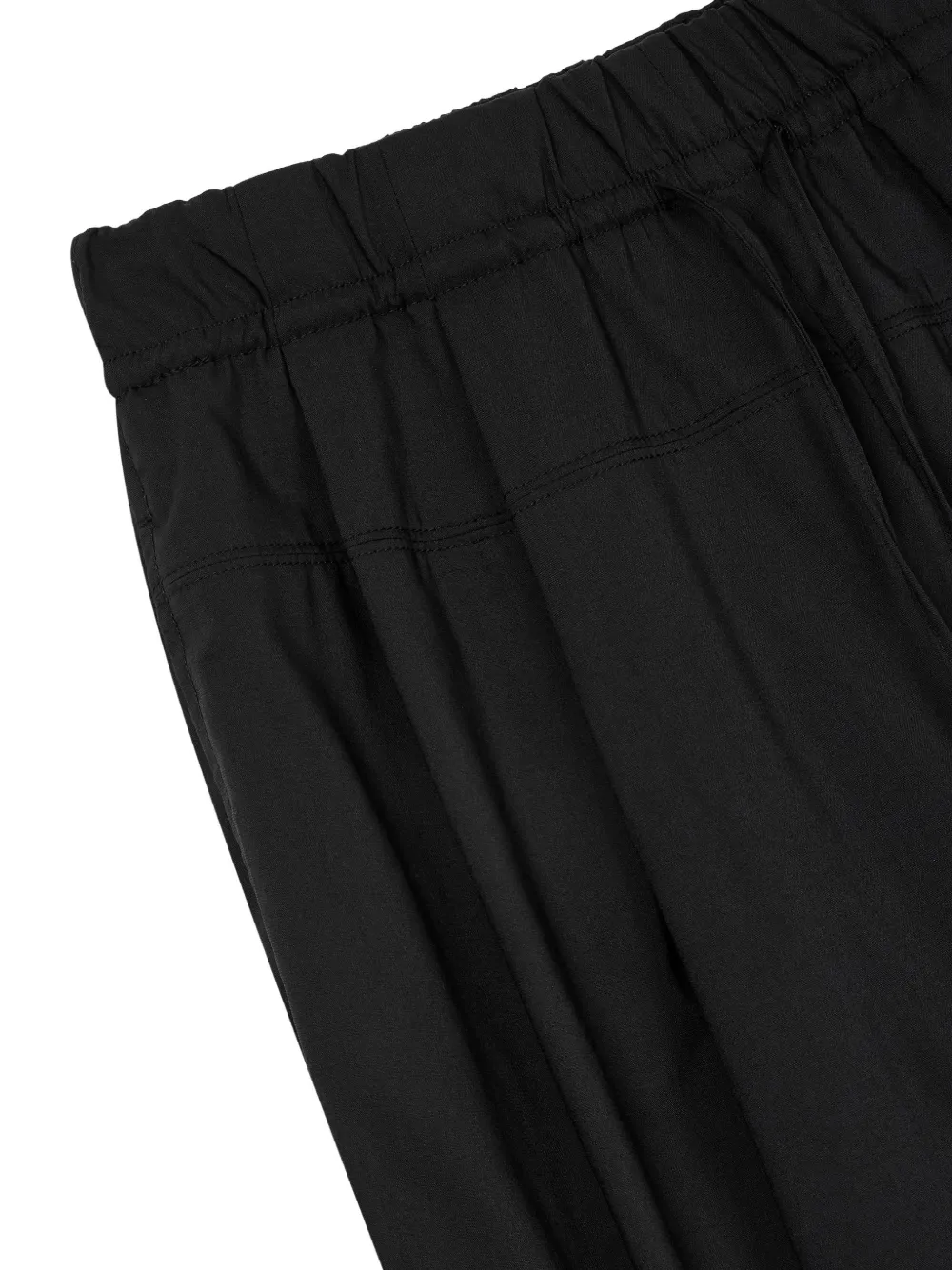 TOMBOY Broek met elastische taille en trekkoord Zwart