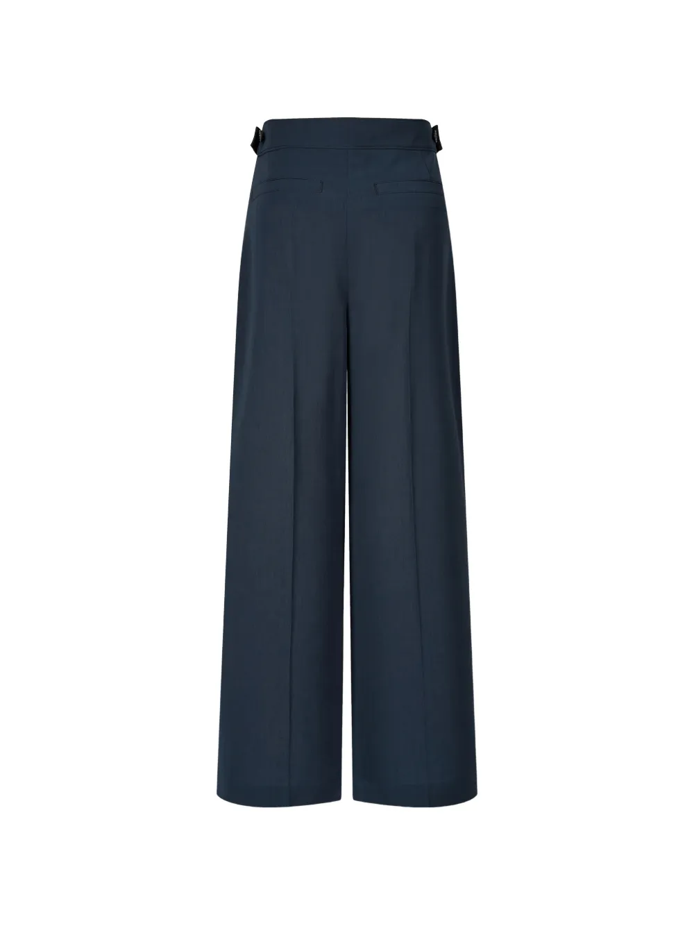 TOMBOY Plooibroek met wijde pijpen Blauw